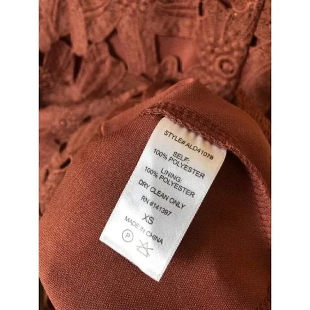 ASTR the Label Floral Lace Sleeveless Sheath Dress Pink Woodrose  Size XS - Picture 6 of 7